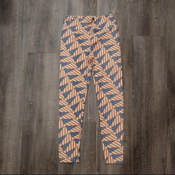 *NWOT* LulaRoe Mommy & Me American Leggings - Picture 3 of 6